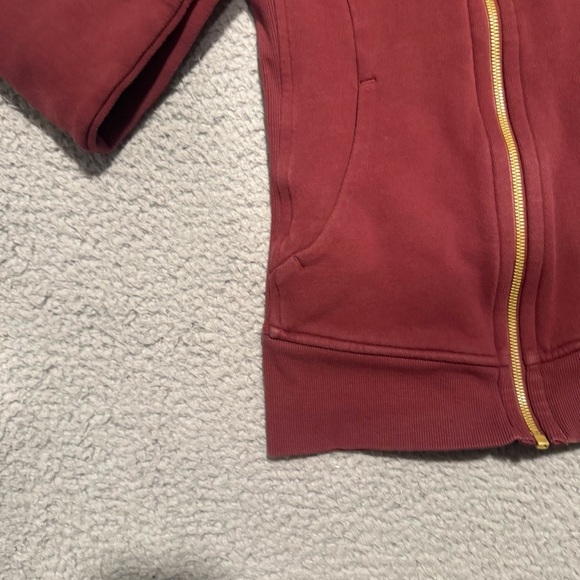 Lululemon Scuba Full Zip Hoodie size 2 mlwi mulled wine gold - Picture 6 of 14